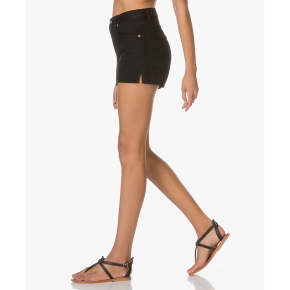 Rag & Bone Justine Black Denim Shorts - Picture 4 of 8